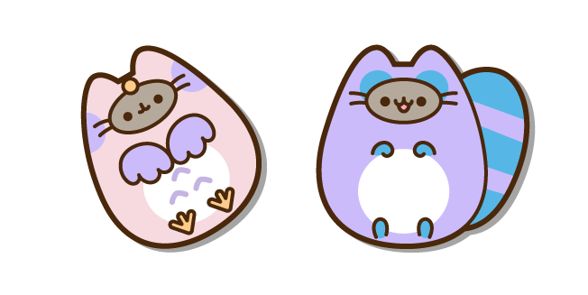 Pusheen in Owl and Raccoon Costumes