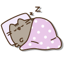 Pusheen Napping under a Blanket cursor