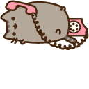 Pusheen on the Phone cursor