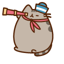 Pusheen Sailor with a Spyglass cursor