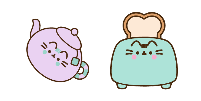 Pusheen Teapot and Toaster