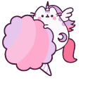Pusheen Unicorn on the Cotton Candy and Cloud pointer