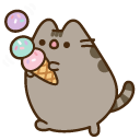 Pusheen with Ice Cream and Sweets pointer