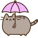 Pusheen with Umbrella cursor