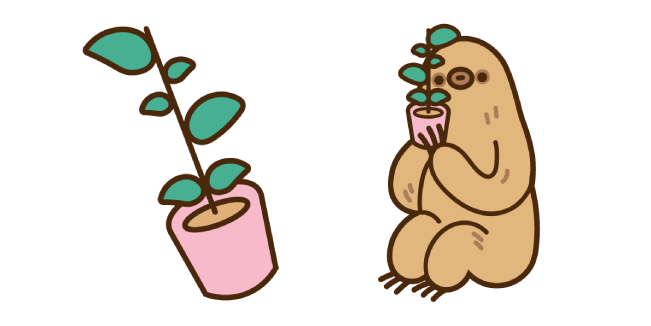 Sloth and Plant