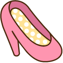 Stormy and Pink Shoe pointer