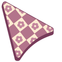 Checkered Retro Pattern with Flowers pointer