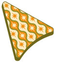 Ogee Retro Pattern with Stars pointer