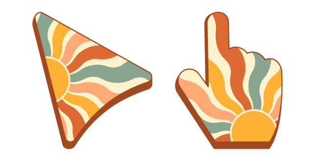 Rainbow Sunrise Retro Pattern