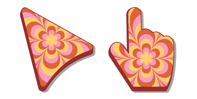 Trippy Infinite Flower Retro Pattern