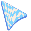 Wavy Checkered Retro Pattern pointer