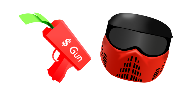 Roblox BIG Paintball Money Gun and Helmet