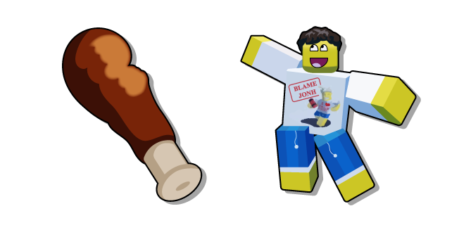 Roblox FORSAKEN Shedletsky and a Fried Chicken Leg