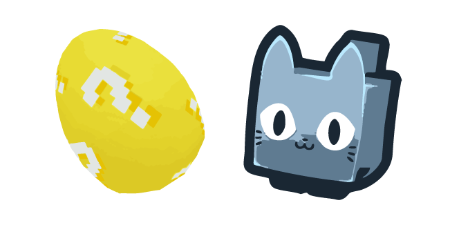 Roblox Pet Simulator Gray Cat and Lucky Egg