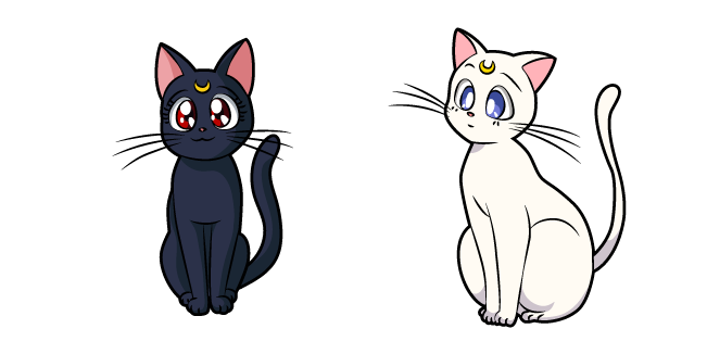 Sailor Moon Luna and Artemis