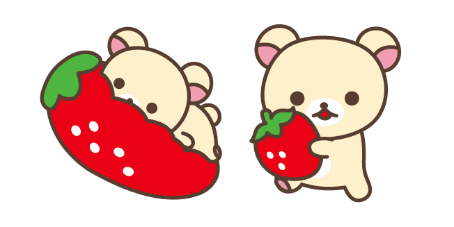 Cute Rilakkuma Korilakkuma with Strawberry