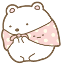 Cute Sumikko Gurashi Shirokuma and Furoshiki pointer