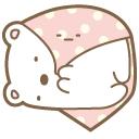 Cute Sumikko Gurashi Shirokuma and Furoshiki cursor