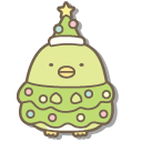 San-X Penguin and Tapioca in Christmas Tree Costumes cursor