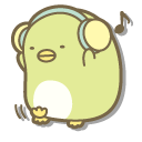 San-X Penguin with Headphones and Boombox cursor