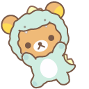 San-X Rilakkuma and Korilakkuma in Dino Costumes pointer