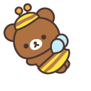 San-X Rilakkuma Chairoikoguma Playing in a Garden pointer