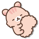 San-X Sakuranorisu Snuggling their Tail cursor