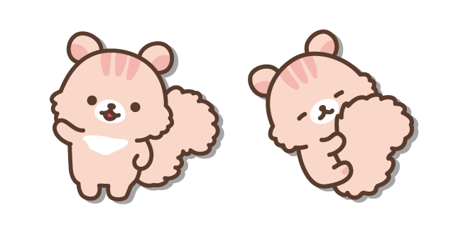 San-X Sakuranorisu Snuggling their Tail
