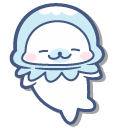 San-X Shirogoma in Shark and Jellyfish Costumes cursor