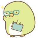 San-X Sumikko Gurashi Penguin with a Book pointer