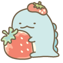 San-X Sumikko Gurashi Strawberry Nisetsumuri and Tokage cursor