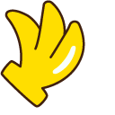 Monkichi and Banana pointer