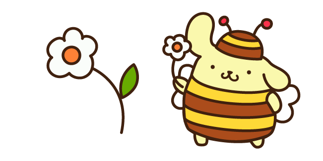 Pompompurin and Flower