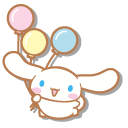 Sanrio Cinnamoroll with Colorful Balloons cursor