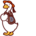 Sanrio Duckadoo and Straw Hat cursor