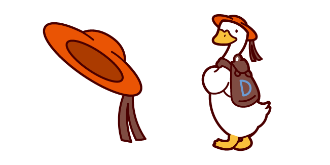 Sanrio Duckadoo and Straw Hat