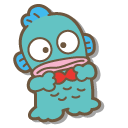 Sanrio Hangyodon with Bow Tie and Sayuri Bag pointer