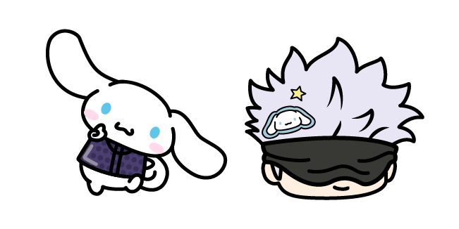 Sanrio × Jujutsu Kaisen Cinnamoroll and Satoru Gojo