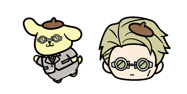 Sanrio × Jujutsu Kaisen Pompompurin and Kento Nanami
