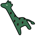 Sanrio Kirin Green Giraffe pointer