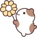 Sanrio Muffin with Flower pointer