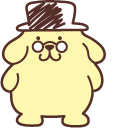 Sanrio Papa Pompompurin and a Top Hat cursor