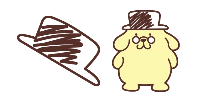 Sanrio Papa Pompompurin and a Top Hat