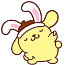 Sanrio Pompompurin in Bunny and Mouse Hats pointer