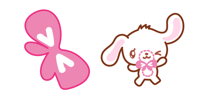 Sanrio Shirousa and Pink Bow Tie