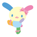 Sanrio Usahana with Pink Bows and Strawberry Accessories pointer