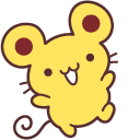 Scone the Mouse with Pink Flower cursor