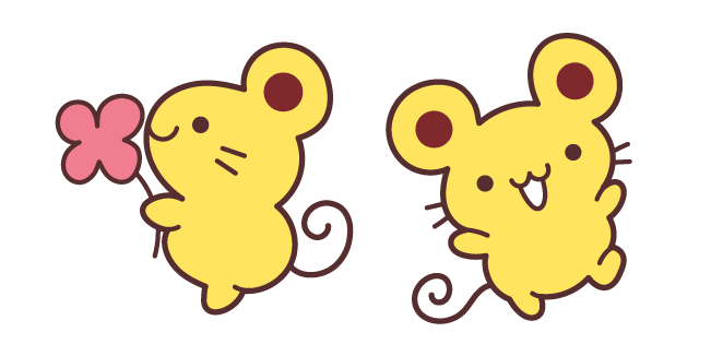 Scone the Mouse with Pink Flower