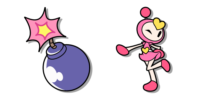 Sega Bomberman Pretty Bomber and a Bomb