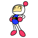 Sega Bomberman White Bomberman and a Bomb cursor